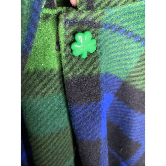 Irish bundles toddler girl, tartan plaid poncho sweater, size 2T - Picture 4 of 4